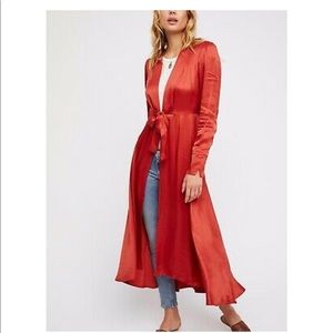 Free people burnt orange duster